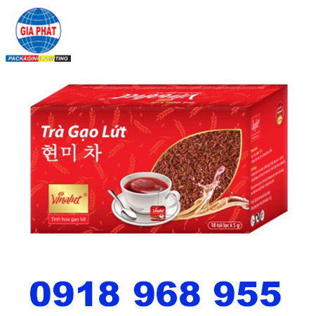 In hộp trà gạo lứt | baobigiaphat.vn